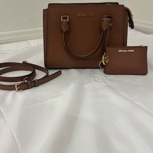 Michael Kors Brown Leather Women's Bag Set